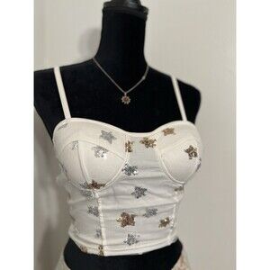 Sequin Stars Bustier Top